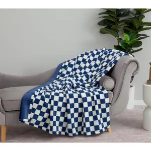 Berkshire Checkered Teddy Plush 60x80 Throw