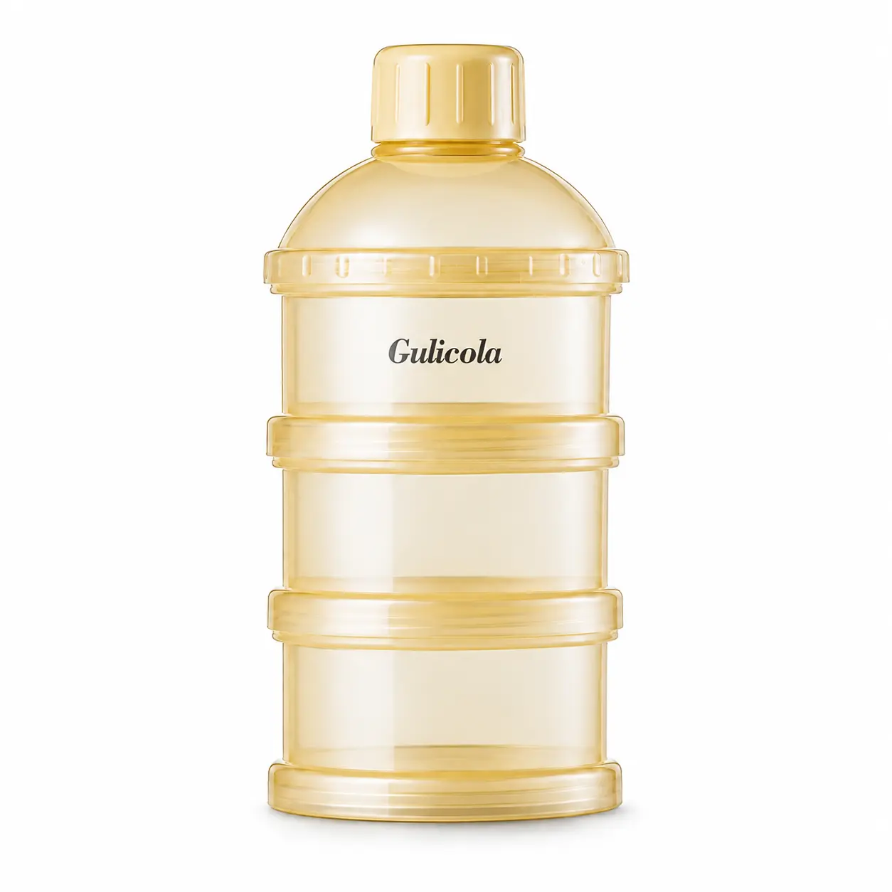 Gulicola 3-layers Portable Milk Powder Dispenser Container,Snacks Food Storage Box,Non-leakage and Travel Friendly
