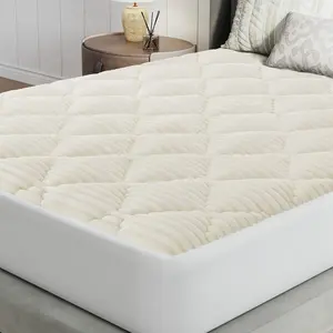 Novilla Fleece Mattress Topper Twin/Full/Queen/King, Warm Sherpa Mattress Pad, Cloud-Like Soft Bed Cover for Winter, Deep Pocket fits up to 21", Machine Washable