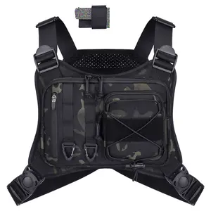 【Holiday Haul Deal】Outdoor Chest Bag for Men Women, Tactical Chest Pack, Adjustable Running Vest Bag, Lightweight Anti-theft EDC Rig for Hikingd Carry Daily Day Pack Work Bag for EDC Hiking