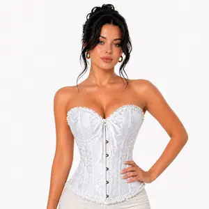Corset Top Floral Renaissance Corset Womens Lace Up Boned Overbust Corset Bustier 819 Womenswear Womenswear Compression Costumes