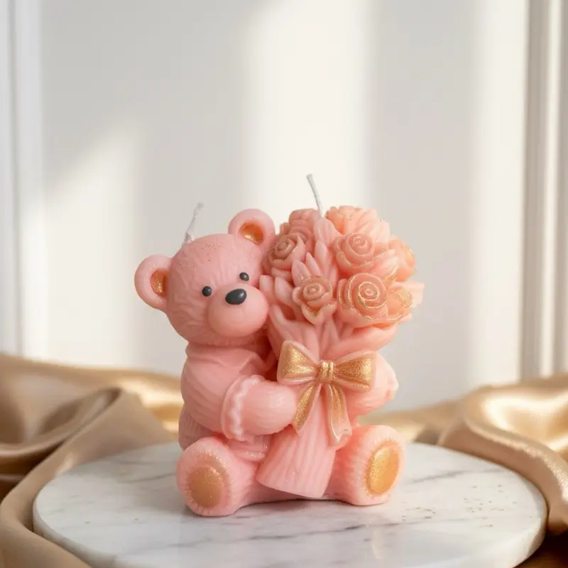 Teddy with roses