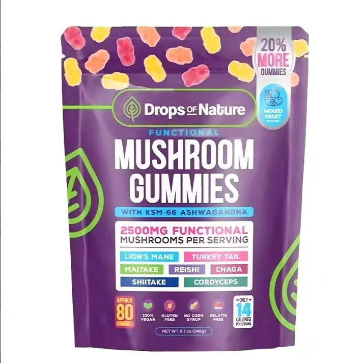 Mushroom Gummies Featuring Lion’s Mane, Organic Reishi, Turkey Tail, Boosts Energy and Stamina Sports, and Fitness 80 Gummies, All Natural Sleep Gummy Supplement