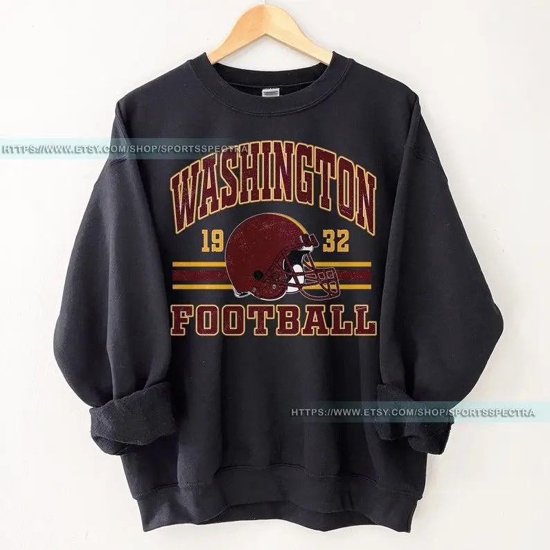 Washington Football Vintage Sweatshirt T-Shirt, Washington Crewneck Commander Sweatshirt, Washington Fan Gift, Washington T-Shirt