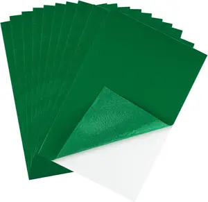 Fabric Sheets 10 Pcs Green Felt Self Adhesive Felt Sheets 8 x 12 Inches Felt Paper Art and Craft