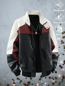 High-quality men's casual fashion jacket—loose-fitting, comfortable, waterproof, and windproof. Versatile, durable, and wrinkle-resistant outdoor sports top and motorcycle jacket, perfect for daily commuting, Casual Athletic Jacket