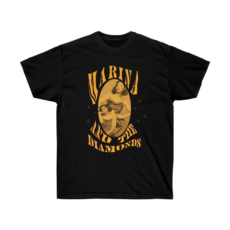 Marina and the diamonds singer musician fan made pop merchandise graphic t shirt Unisex Ultra Cotton Tee