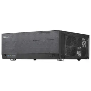 212 MAIN Silver Stone GD09B Grandia Series Compact Aluminum HTPC Case with Steel Body, Compact Form, Positive Flow Cooling System for ATX-SSI-CEB Computers