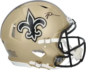 Tyler Shough New Orleans Saints Autographed Riddell Speed Authentic Helmet - Fanatics Authentic Certified