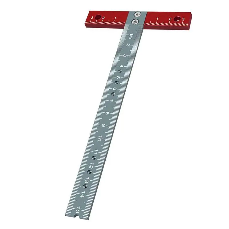 Aluminum Alloy Woodworking T-Square Ruler for Measuring and Drafting