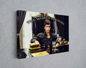 Scarface The World Is Yours Edtion Reproduction  Poster Unframed  Fine Art Photography,Art  Poster Unframed  Wall Decor  Wall Art Home Handmade