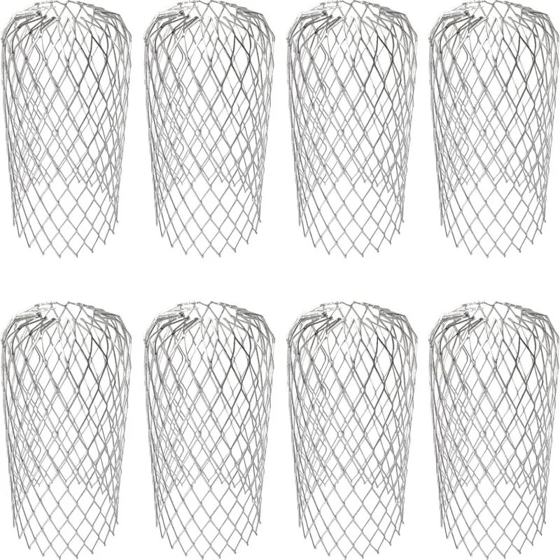 8Count Gutter Guard Strainer Aluminum Downspout Mesh Filter Preventing Blockage Leaves Debris from Clogging Pipes(3 inch) (8)