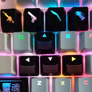 Wasd Keycaps Set, Oem Height Gaming Keycap Kit, Mx Switches Compatible, Ideal for Mechanical Keyboard, Birthday Gift for Gamers, Gaming Keyboard Accessories