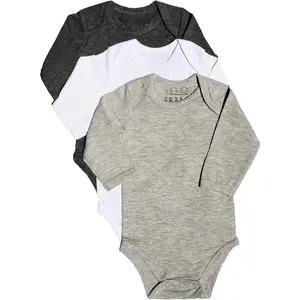Cotton Stretch Long Sleeve Onesie Unisex Perfect for Personalized Customization or Regular Wear