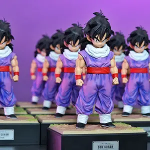 19CM Anime Dragon Ball Son Gohan Figure Angry Standing Scene Base Model Toy Gift Collection Action Figure Boxed Doll