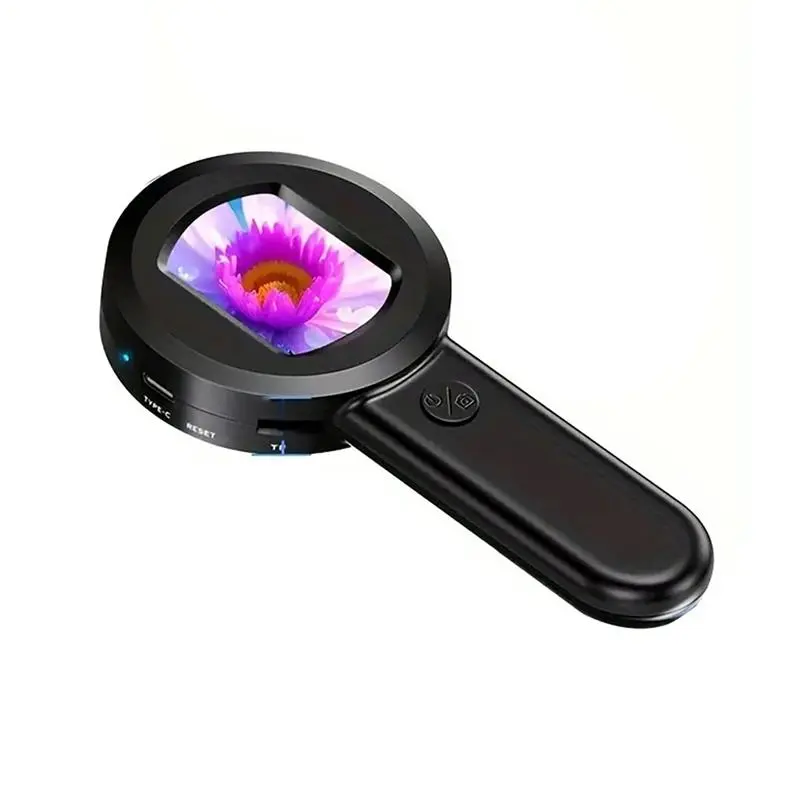 100X Microscope for Adults Kids Handheld Coin Magnifier with Light for Error Coins Collector Portable Jewelers Loupe