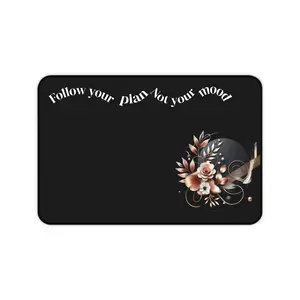 Inspirational Desk Mat - Follow Your Plan Not Your Mood, Office Decor, Work Motivation, Home Office Accessories, Gift for Students