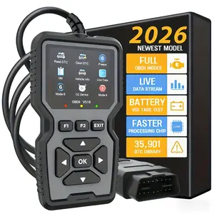 Professional Enhanced OBD2 Scanner OBDII EOBD Code Reader Reset Tool for Mode 6 Mode 8 Vehicles 1996 and Newer with Live Data Graph and 10 Languages
