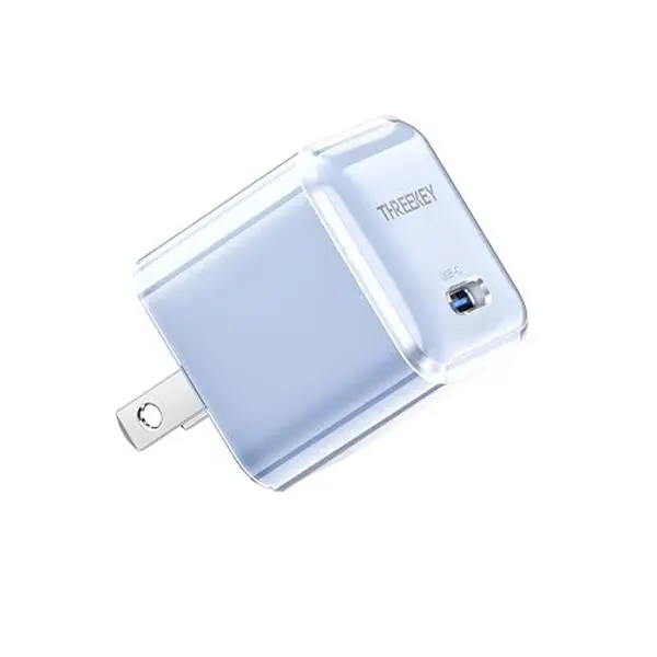 30W GaN Super-Fast USB Type-C Charger Block, Mobile Quick Charging Power Adapter Compatible with iPhone 17/17 Pro Max/16/15/14/13/12/11, MacBook Air, Galaxy S23/22/21, iPad Pro/Air (USB-C Adapters)