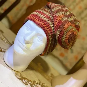 Handmade Slouchy Beanie – Cozy Fall Crochet Hat