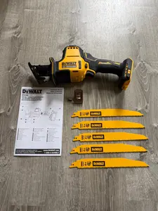 New DEWALT Atomic Cordless Reciprocating Saw (Tool Only) - DCS369B - 5 Extra Blades