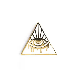 White EVOL-EYE Logo Enamel Pin