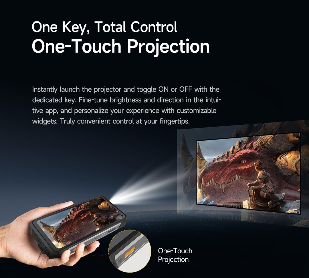 Ulefone Armor 34 Plus/Armor 34 pro Plus Unlock 5G Rugged Phone,Built-in DLP Projector,32GB+512GB,6.95'' FHD+ & 120Hz Screen,25500mAh(66W) Fast Charging,IP68/IP69K,IR Blaster,Android 15,Durable Phone for Outdoor/Construction Work Smartphone