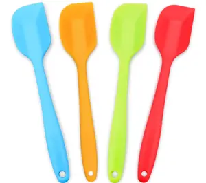 4-Piece Silicone Spatula, Heat-Resistant Non-stick Rubber Spatulas with Stainless Steel Core