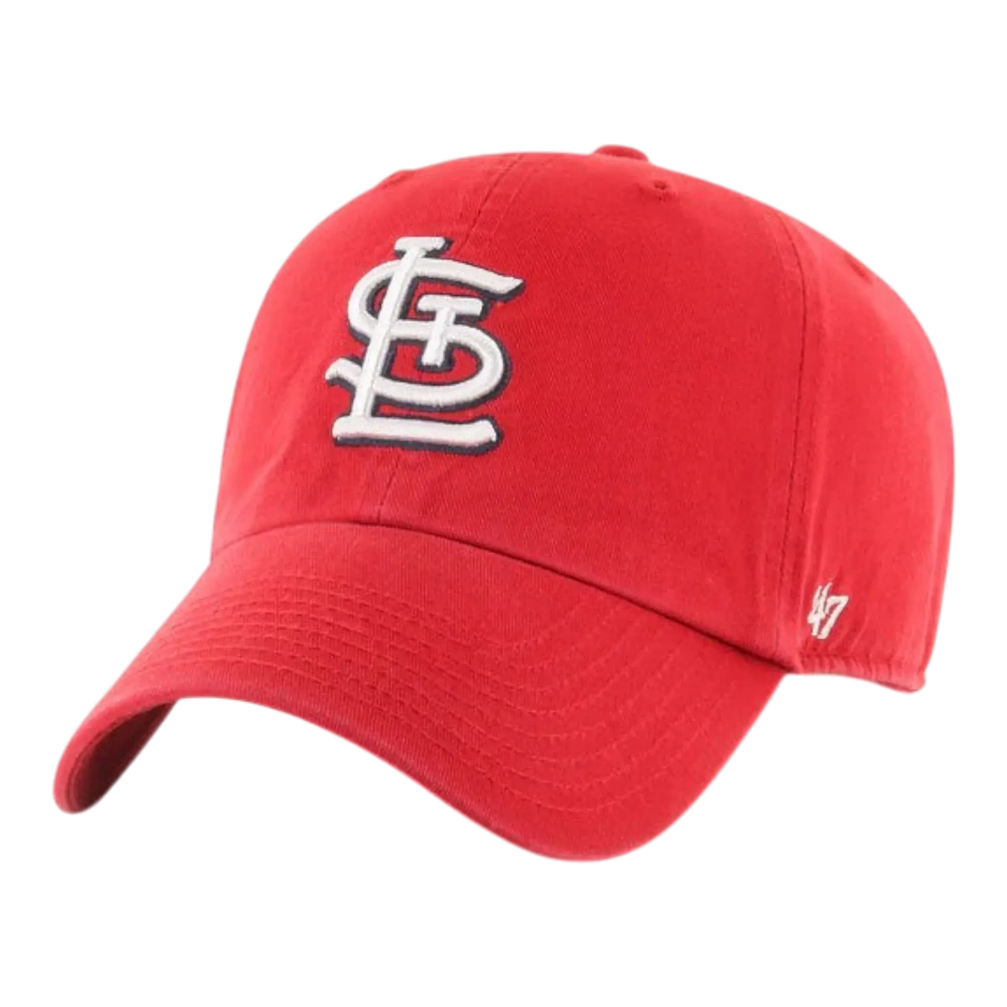 47 Brand Clean Up St. Louis Cardinals Strapback in Red | Adjustable Cap