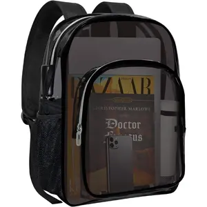 Clear Backpack Heavy Duty Transparent Backpack for , , Work, Travel, Stadium