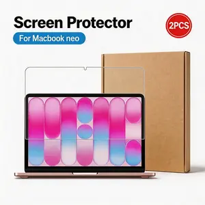 2-Pack Macbook Neo 13-Inch A18 Pro (2026) Screen Protector, Scratch-Resistant High Definition, Easy Install Camera Cutout, Durable Anti-Crack Film
