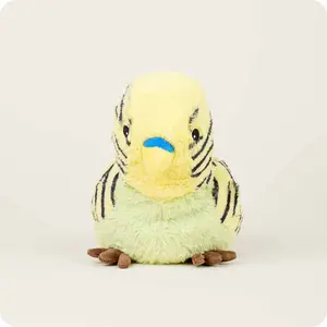 Warmies Green Parakeet Warmies - Microwavable Plush Toy Scented with French Lavender for Soothing Comfort & Relief 8.5"x6.5"x15"