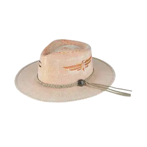 Charlie 1 Horse Ladies Topo Chico Coral & Natural Straw Hat CSTOPO-3430RN