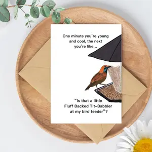 Funny Bird Birthday Card | Sarcastic Humor Greeting