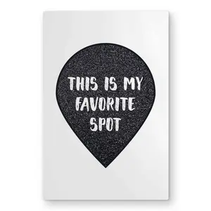 Begin Home Decor C1MP203031O3U1 20 x 30 in. It My Favorite Spot - Black & White Metal Print Wall Art for Decor