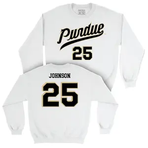 Purdue Men's Basketball White Shirsey Crew  - JaJuan Johnson