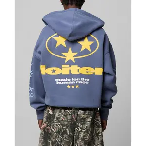 Loiter Solar Zip Hoodie Blue