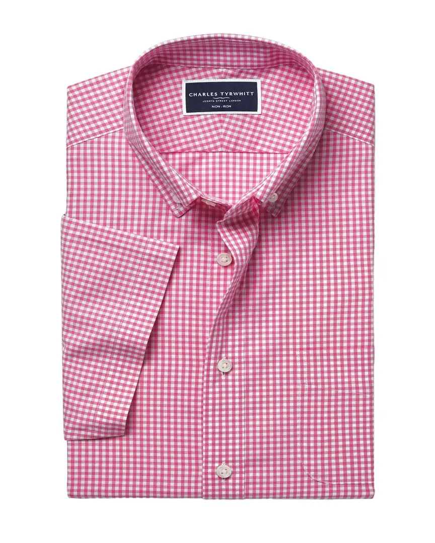 Charles Tyrwhitt  Non-Iron Stretch Check Wool Shirt
