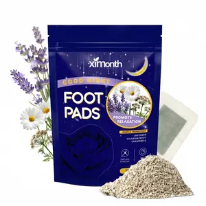 Calming Lavender Foot Patches for Deep Sleep & Stress Relief - Natural Herbal Foot Pads with Valerian & Chamomile to Soothe Tired Feet, Promote Nighttime Relaxation & Soften Skin (10 tablets per pack)