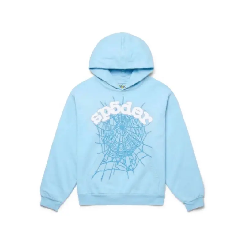 Limited 2026 Unisex Blue Sp5der OG Graphic Hoodie, Streetwear Hoodie For Men And Women, Trendy Casual Sweatshirt, Urban Fashion Gift, Blue Streetwear Clothing, All Over Print