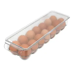 Home Collection Stackable Clear Acrylic Egg Holder with Lid