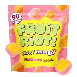 Fruit Riot Sour Candy Mixed Mango – Real Frozen Fruit Candy Snack, 8 oz