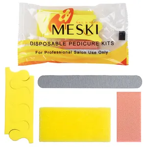 12-Pack Disposable Pedicure Kits – Pumice, Buffer, Nail File & Toe Separator – Salon Use