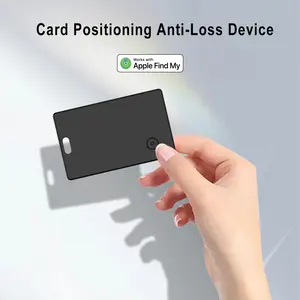 Find My Compatible Ultra-Thin Card Tracker - Slim GPS Locator for Wallet Bag Luggage Passport, Apple iOS Exclusive
