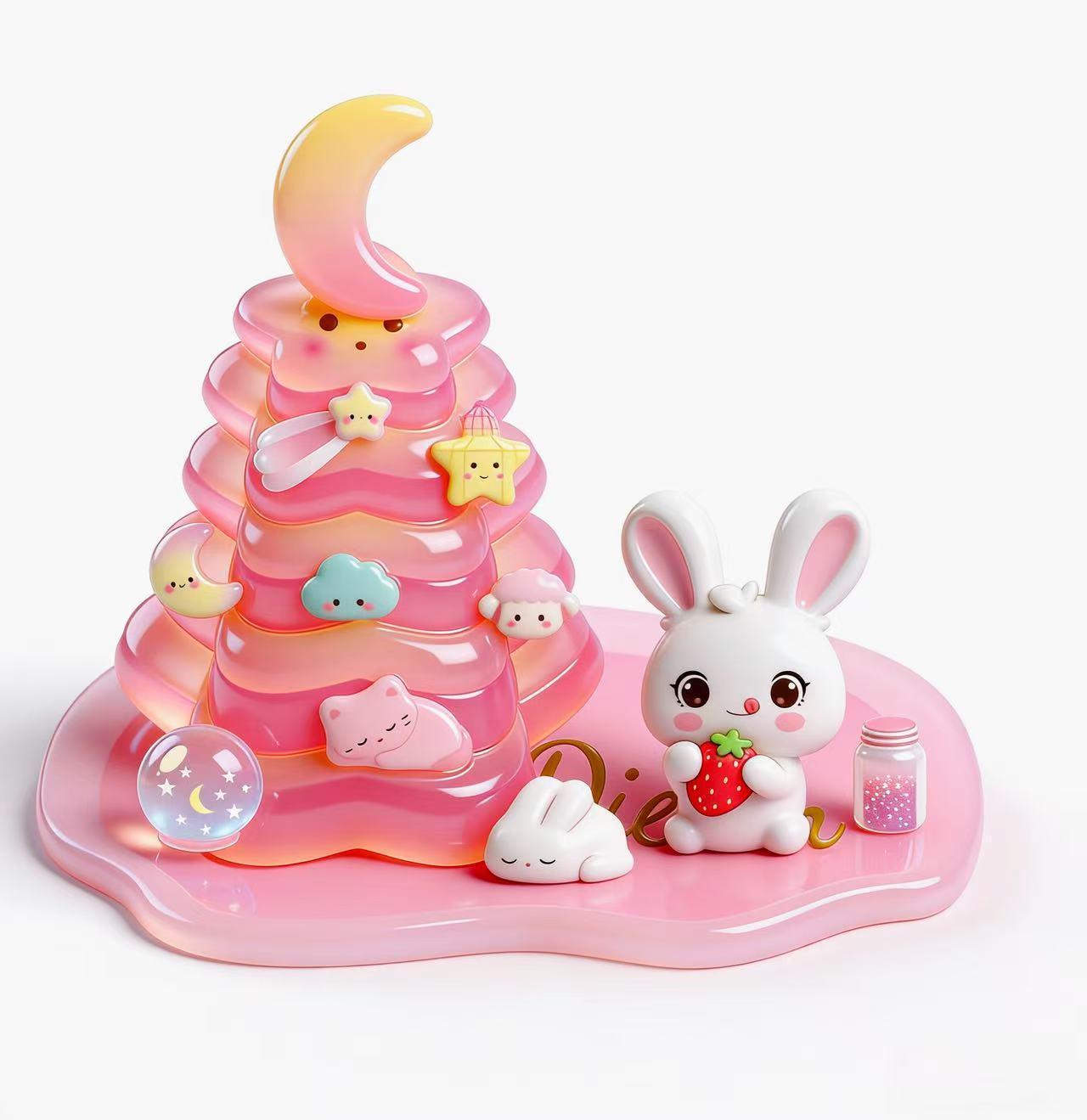 3D Crystal Sticker Puzzles – 8 Themes – Use as Stickers, Standalone Desk Decor, or Buildable Sensory Craft – Cute Mini Figurines for Laptop, Bottle, Bookshelf – Great Gift for Girls, Boys, Adults