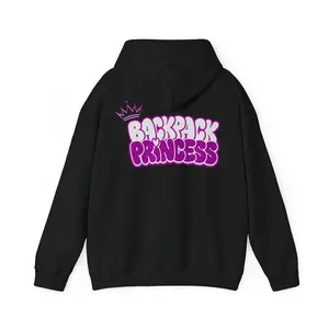 Backpack Princess Hoodie, Biker Girlfriend Hoodie, Motorcycle Passenger Hoodie, Cute Biker Babe Hoodie, Rider Girl Sweatshirt