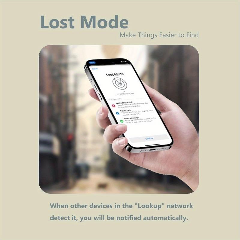 GPS Tracker for Cars & Pets - Mini Clear Design, Weatherproof Case, Works with Apple Find My (iOS Only),  IP67 Waterproof, Global Coverage Location Tracker reminder dog fence wireless Gps Tracking Detector Durable dog accessories reflective harness