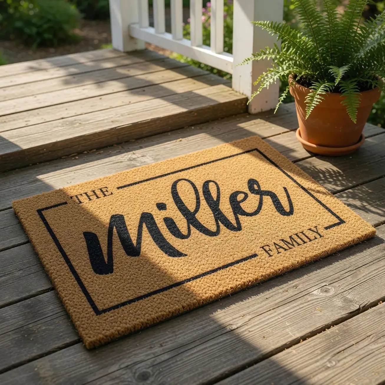 Personalized Family Doormat, Custom Welcome Mat, Housewarming Gift, New Home Gift, Custom Doormat, Last Name Door Mat, Entry Rug