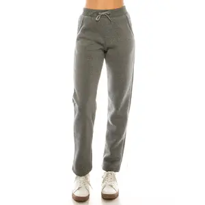 Women's Open Bottom Sweat Pants With Drawstring Waist