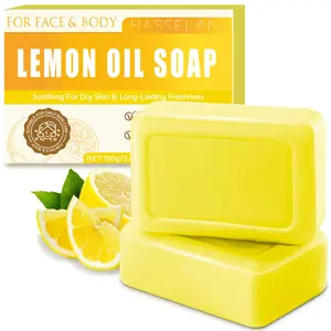 Lemon Essential Oil Soap, Deep Cleansing Oil Control, Refreshing Bath Soap, Single Item, Contains No Alcohol or Aerosol, Ca Prop 65 Re Yes